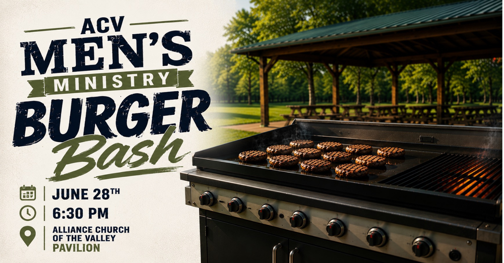 ACV Men's Ministry Burger Bash!