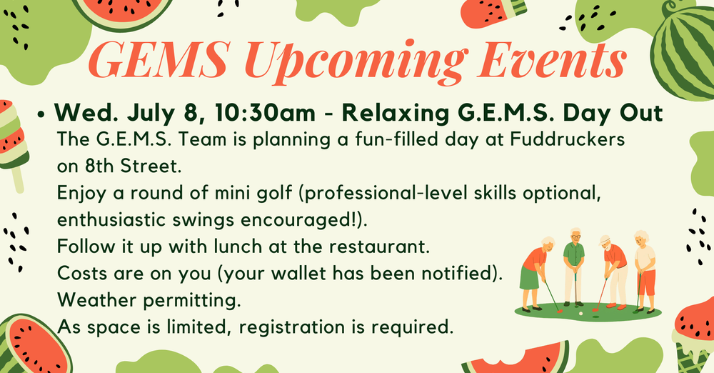 GEMS Upcoming Events