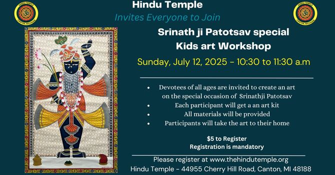 Kids Art Workshop - Shrinath ji's patotsav