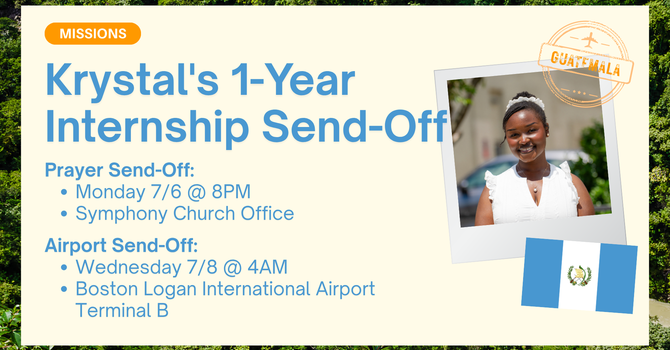 Krystal's 1-Year Missions Send-Off