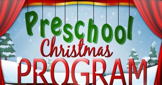 Preschool Christmas Programs
