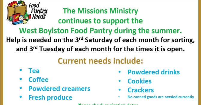 West Boylston Food Pantry