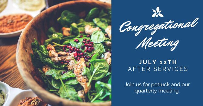 Congregational Meeting & Potluck
