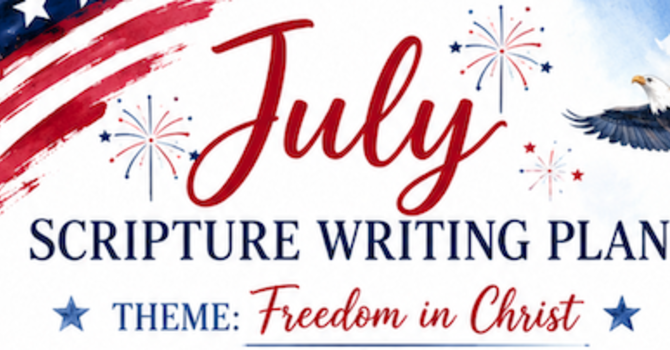 July Writing Plan