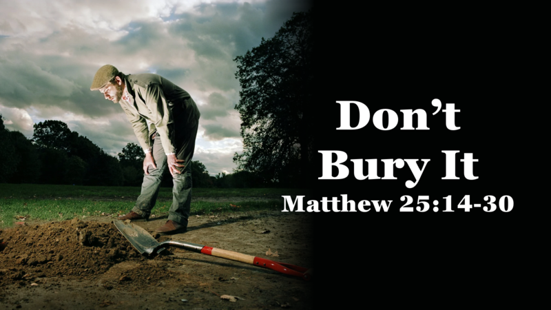 Don't Bury It!
