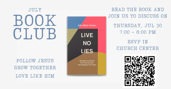 Book Club - Live No Lies by John Mark Comer