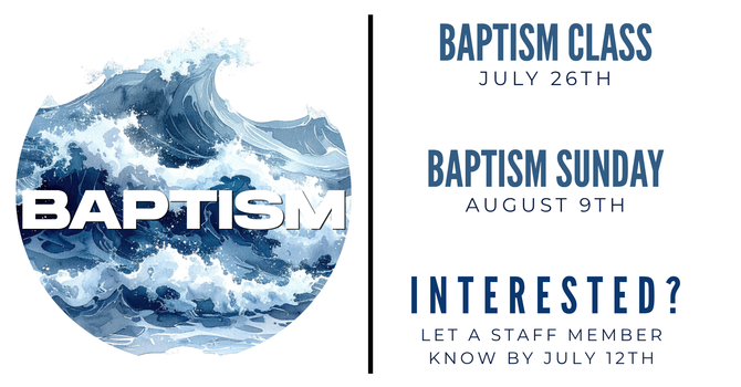 Baptism Sunday