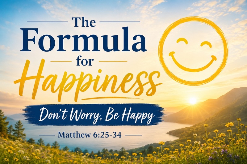 Matthew 6: 25-34 The Formula For Happiness