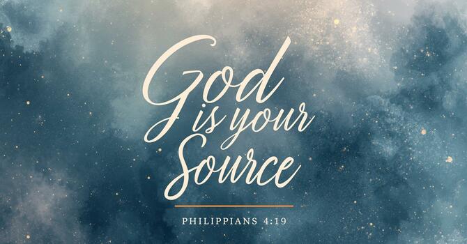 God Is Your Source image