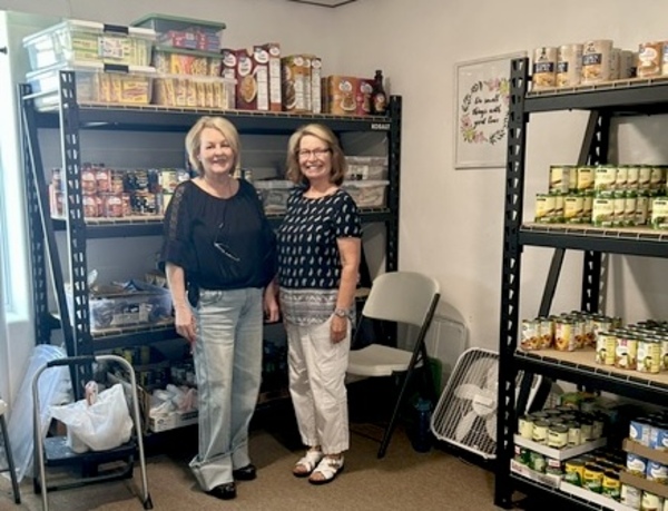 Thanks to Sherry and Teressa for helping with the Food Pantry!