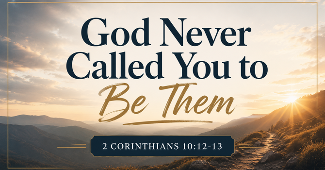 God Never Called You to be Them.