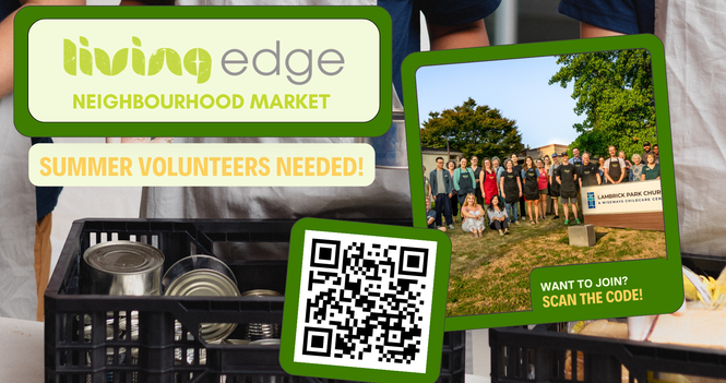 Living Edge Summer Volunteer Subs Needed!