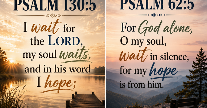 Psalm 130:5  & Psalm 62:5 image