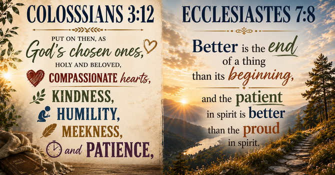 Colossians 3:12 & Ecclesiastes 7:8  image