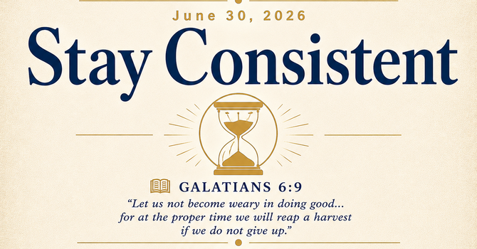 Stay Consistent image