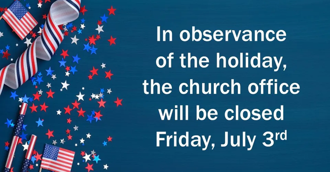 Church Office Closed