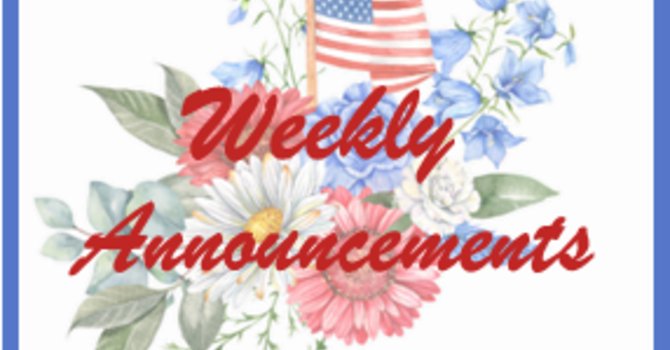 Weekly Announcements