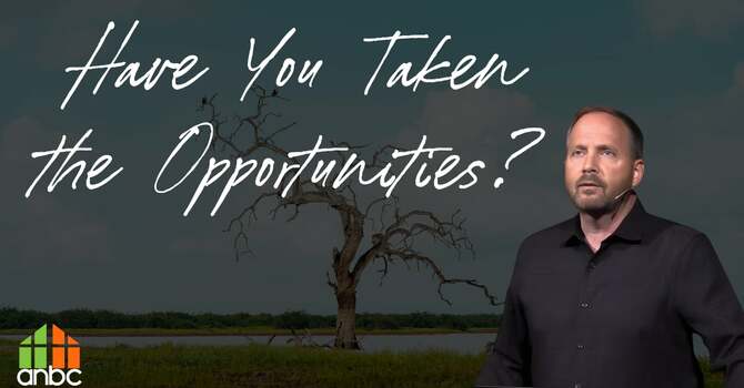 Have You Taken the Opportunities?