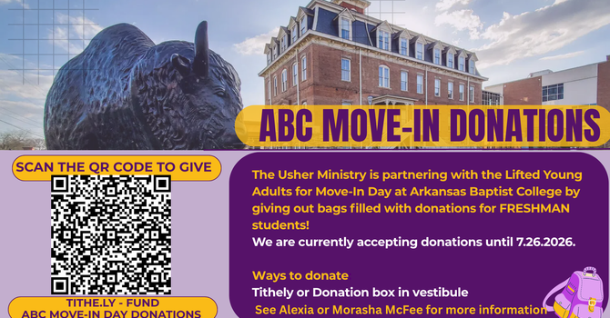 AR Baptist Move-In Donation Drive