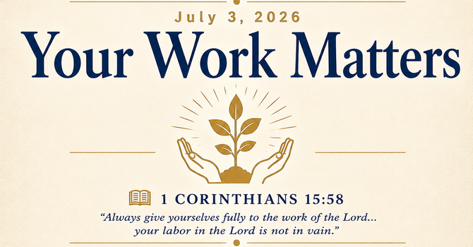 Your Work Matters image