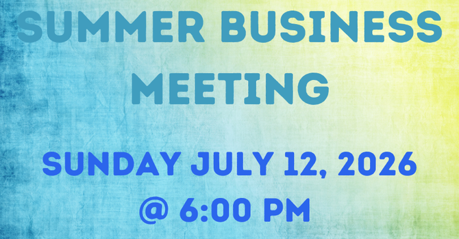 Summer Business Meeting