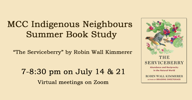 MCC Indigenous Neighbours Summer Book Study