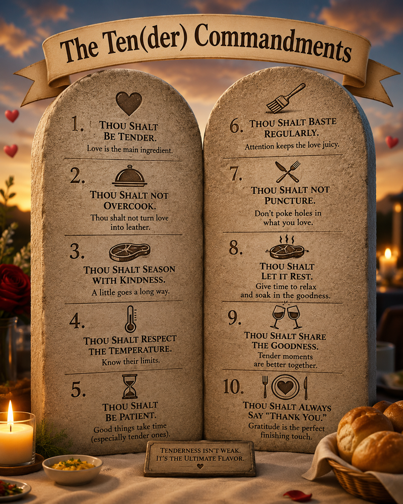  "The Ten(der) Commandments" 