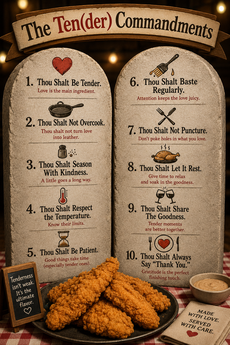 "The Ten(der) Commandments" 