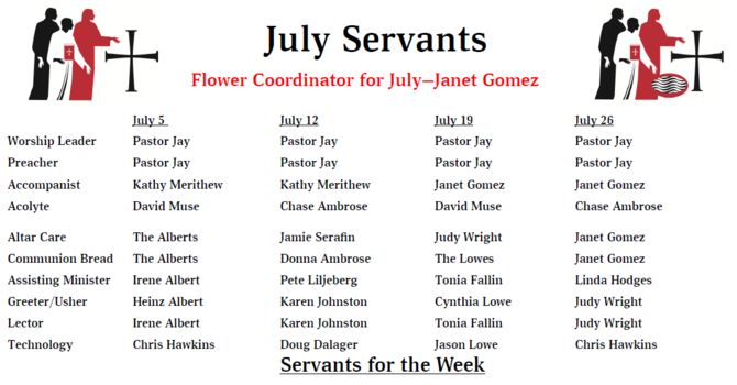 Servants - July 2026 image