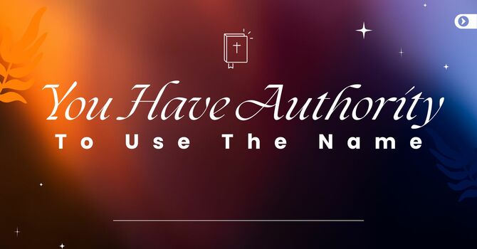 You Have Authority To Use The Name