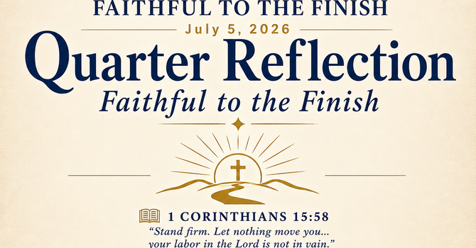QUARTER REFLECTION - Faithful to the Finish image