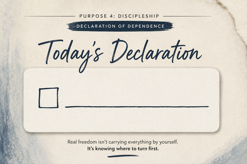 Bible Study | Declaration of Dependence