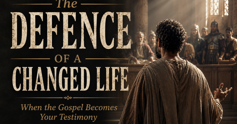 The Defence of a Changed Life: When the Gospel Becomes Your Testimony
