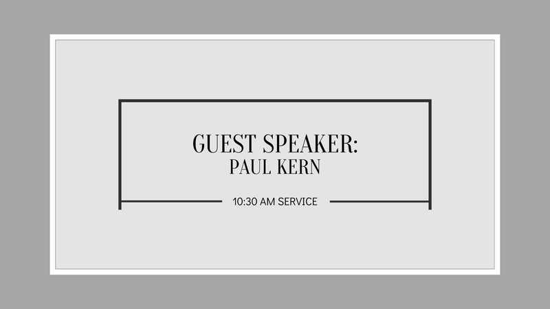 Guest Speaker