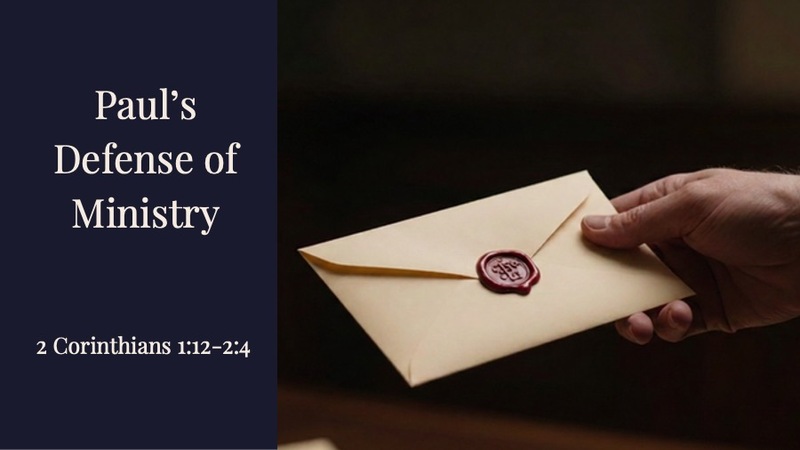 Paul's Defense of Ministry