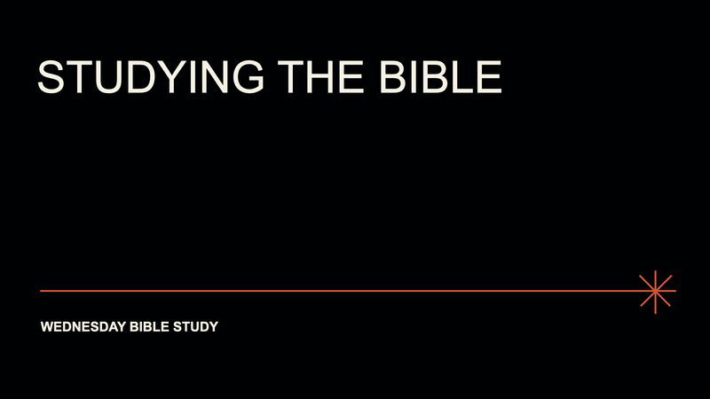 Studying the Bible
