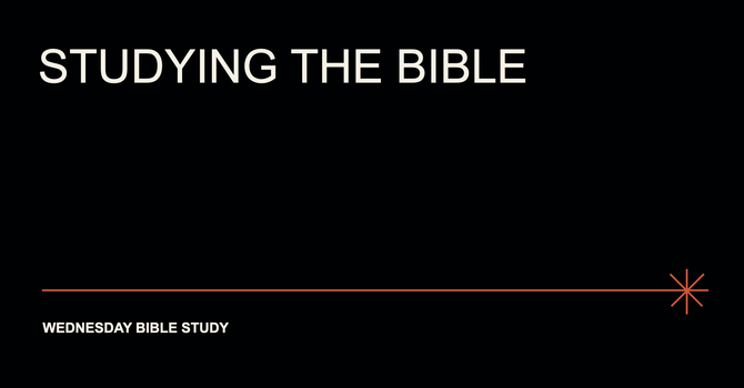 Studying the Bible