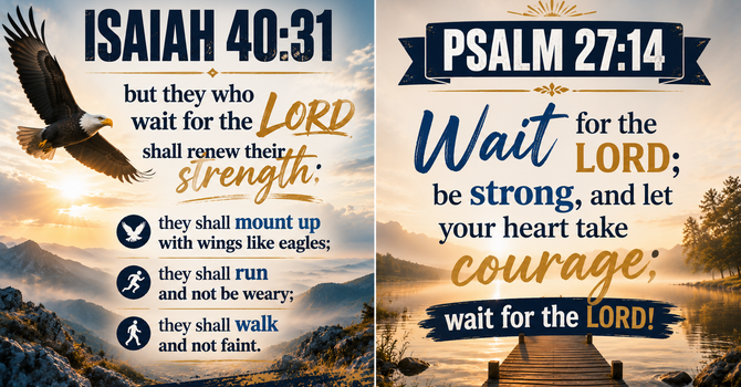 Isaiah 40:31 & Psalm 27:14  image