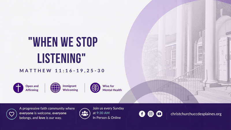 When We Stop Listening