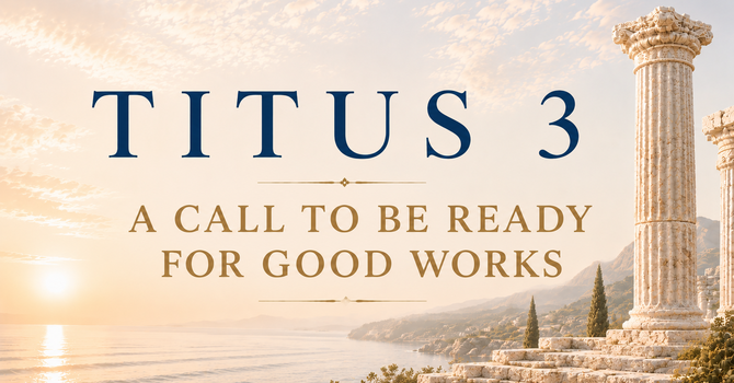 A Call To Be Ready For Good Works