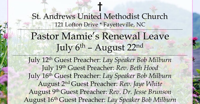 Pastor Mamie's Renewal Leave