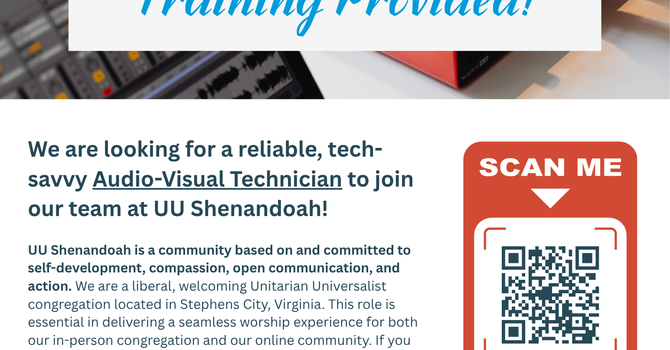 Part-time AV Tech Needed image