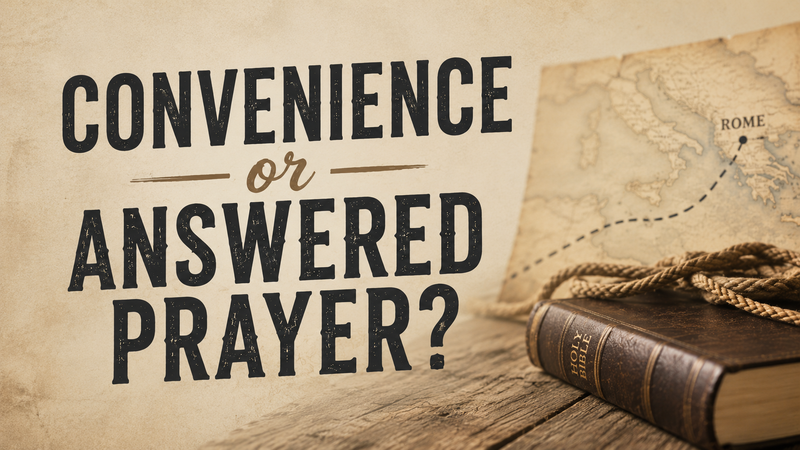 Convenience or Answered Prayer?