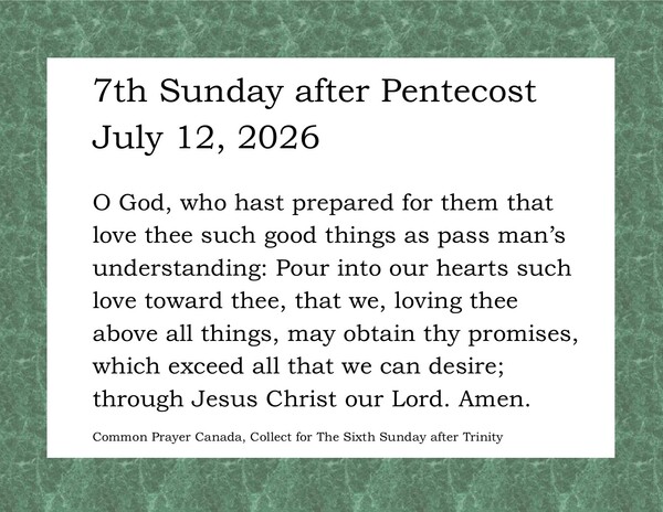 7th Sunday after Pentecost