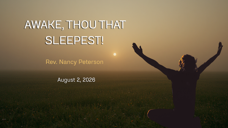 Awake, Thou That Sleepest