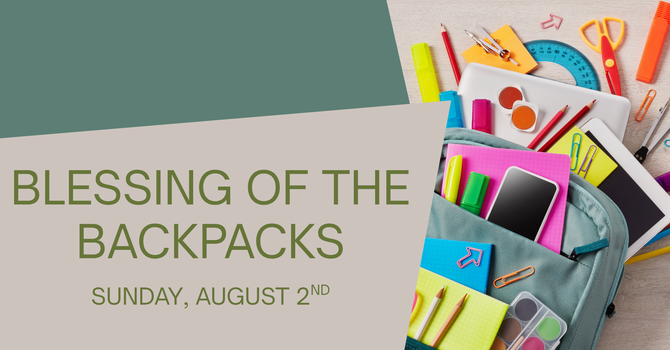 Blessing Of The Backpacks
