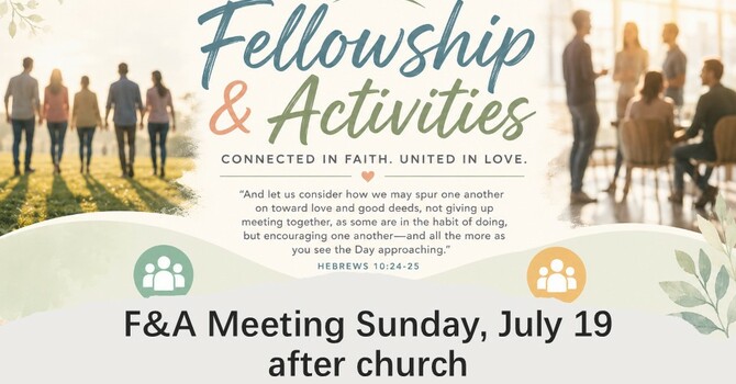 Fellowship & Activities Meeting