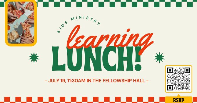 Kids Ministry Learning Lunch