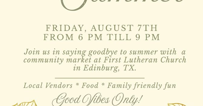 "Goodbye to Summer!" Market