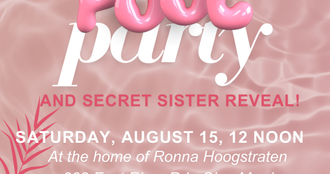 Koinonia Secret Sister Reveal & Pool Party!